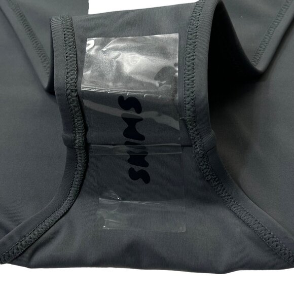 SKIMS Shaping Swim Set Bandeau Top +‎ Dipped Bikini Bottom Gunmetal 3X - Picture 9 of 13